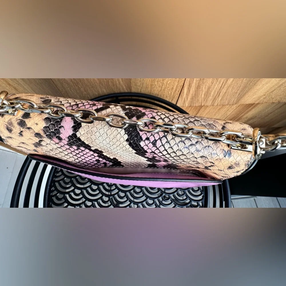 NWT! Kate ♠️ RARE!! SALE!!!!! Robyn Exotic Crossbody Saddle Bag - Picture 9 of 11